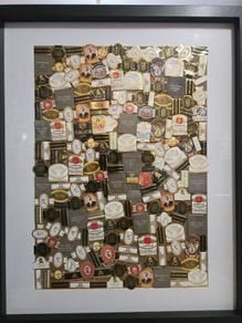 cigar bands art frame