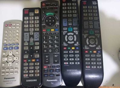 multiple remote for Samsung,  Panasonic tv and theatre system