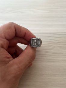 GUESS Men's Silver Ring 60mm