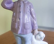 Lladro Figure BOY Holding HIS Teddy Nao No: 1139 Bedtime Excellent Condition
