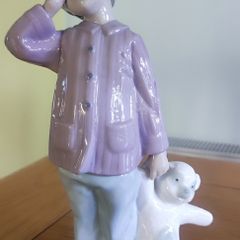 Lladro Figure BOY Holding HIS Teddy Nao No: 1139 Bedtime Excellent Condition