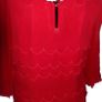 TED BAKER Red 100% Silk Scallop Edge Ruffle Shift Dress Image 5