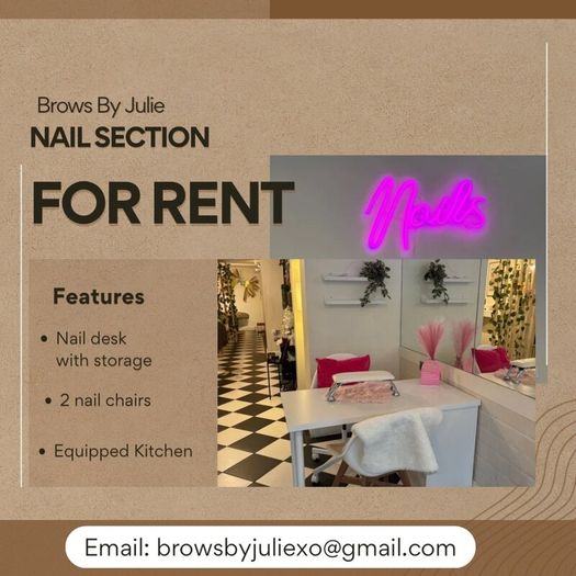 Nail section for rent