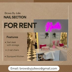 Nail section for rent