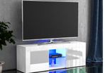 2 Door LED lighting TV cabinet with  glass shelf and gloss finish drawer.