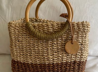 Vintage Nine West Woven Handbag