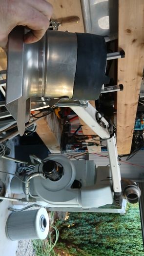 Dust extracter. Mobile Nederman extract filterbox