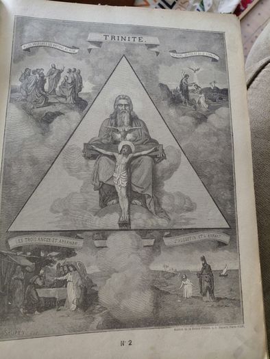 Vintage Catechisme en inages book of illustrations Paris 1927
