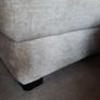 Cream fabric upholstered footstool with storage FINAL REDUCTION Image 9