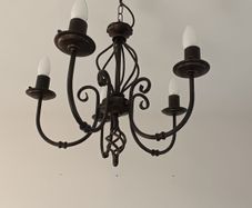 Vintage cast iron chandelier