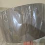 Brand new grey drum lampshade still sealed in its original plastic wrapping. Image 2