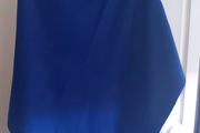 Royal Blue Poncho with button detail