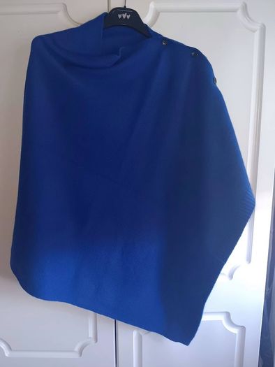 Vibrant Royal Blue Poncho