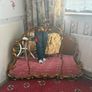 Rare Vintage 1930s Gilded Triptych Mirror Image 3