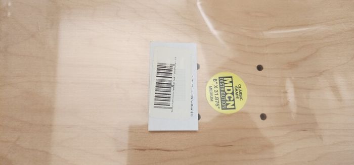 Nervous Brand New RRP50Eur Sp21 Classic Skateboard Deck - Black/Yellow - 8.0