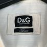 Vintage D&G Dolce & Gabbana White Textured Cotton Blend Long Sleeve Shirt Sz46 Image 2
