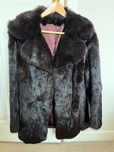 Stunning vintage Coney fur jacket .