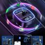 FM Transmitter, Bluetooth Wireless Radio Adapter Car Kit with 2 USB Ports Car Charger MP3 Player Support TF Card & Disk Image 4