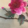 Chinese Silk Peacock Framed Tapestry 1970's Image 5