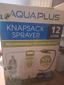 aqua plus rechargeable knapsack sprayer