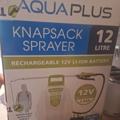 aqua plus rechargeable knapsack sprayer