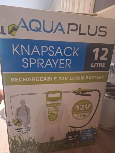 aqua plus rechargeable knapsack sprayer