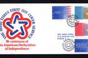 1976 Ireland Bi-Centenary of the American Declaration of Independence Commemorative Stamp Illustrated The Irish Times First Day Cover (FDC)