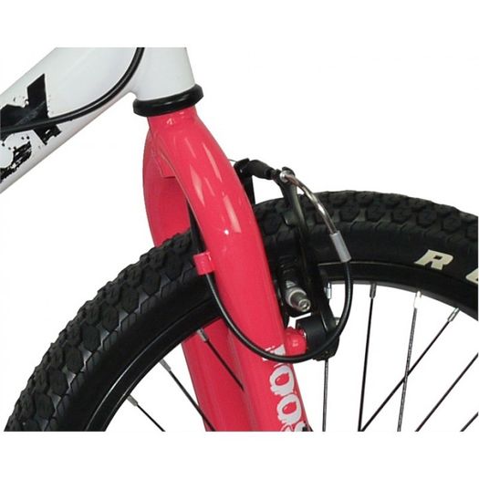10" Rooster NO MERCY, 18" Wheel, White/Neon Pink