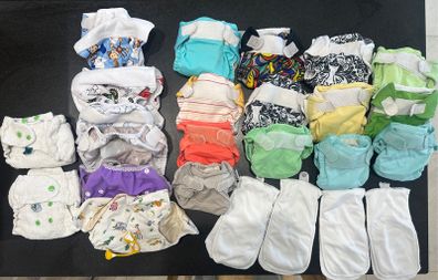 Newborn cloth nappy bundle