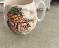 Vintage Crown Devon Fieldings York Minster West Front small milk jug / creamer