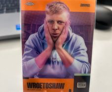 2023 Topps Chrome x Sidemen XIX WROETOSHAW Orange Refractor 12/19.