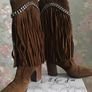 Casadei suede boots. New. US10. Image 2