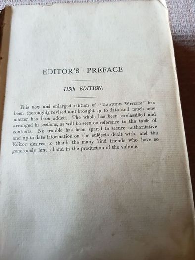 1923 Enquire Within upon Everything. Herbert Jenkins Ltd. Antique. Life.