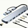 Versatile USB Hub Adapter - 4/7/8-in-1 High-Speed Expansion with SD/TF Card Reader Image 8