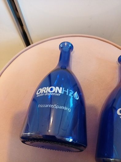 2 glass water carafs  from Italy