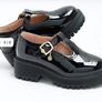 River Island Girls black mary jane heeled shoes UK5 Image 2