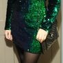 Stunning emerald green sequin dress Image 4
