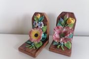 Italian ceramic bookends