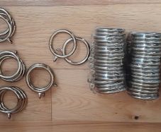 Curtain rings, golden colour
