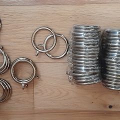 Curtain rings, golden colour
