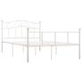 Bed Frame White Metal 160x200 cm Image 6
