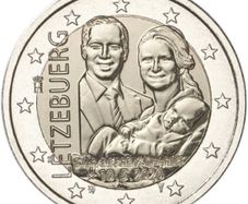 Luxembourg 2 Euro Commemorative Coin 2020 - The Birth of  Prince Charles. Relief Version. Uncirculated.