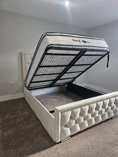 Hilton Double & King Size Bed Frame With Mattress Opt