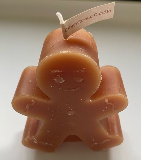 Christmas Gingerbread man candle