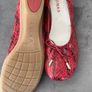 Eneka -Sabrinas Red Patent Leather Snakeskin Pattern Shoes - Size 41 - New Image 3
