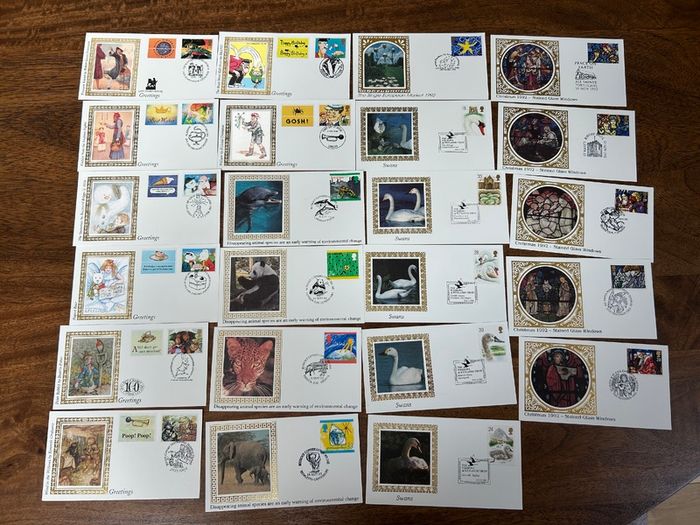 Stamp Collection Bundle GB Britain 1990-1999 MNH / FDC and more