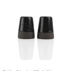 Scandinavian Raw salt and pepper stone set black BNIB
