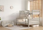 Triple Bunk in White and Grey For Sale