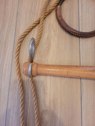 antique unique,  gymnastic trapeze set