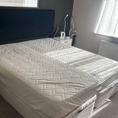 Double bed and mattress